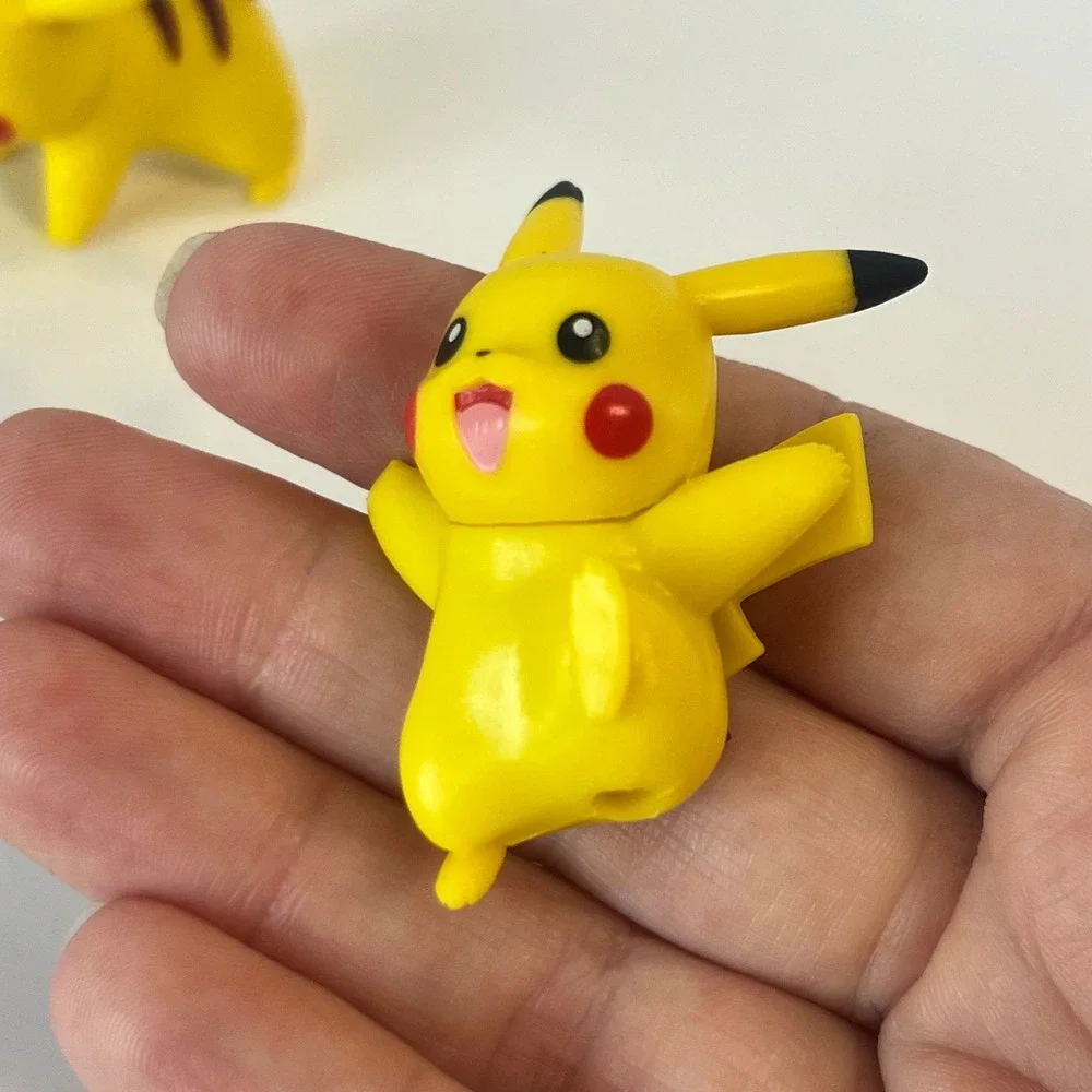 Pokemon Battle‎ Figure Lot 7 Jazwares Pikachu Eevee Squirtle Murkrow Miniatures